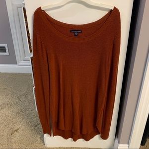 Rusty orange long sleeve sweater